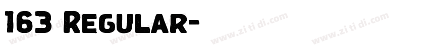 163 Regular字体转换